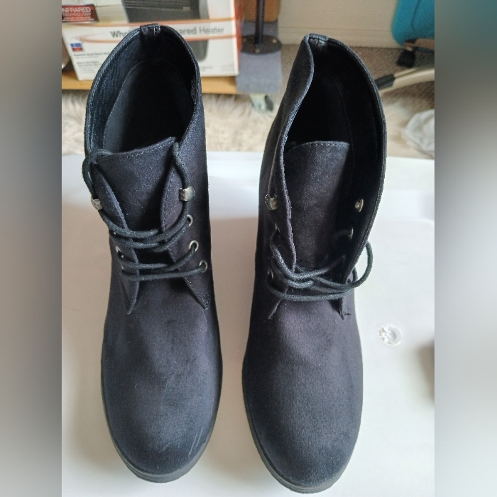 Merona Faux Suede Ankle Boots-Size 11